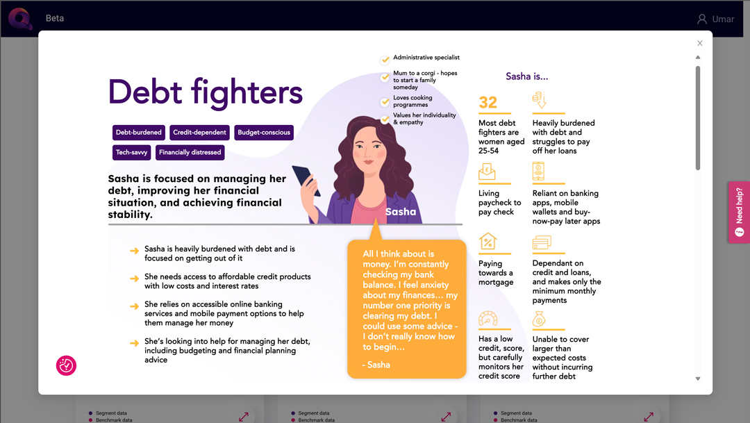 Segment profile page